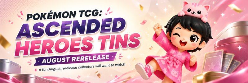 Pokémon TCG: Ascended Heroes Tins August Rerelease — Mega Favorites Are Coming Back